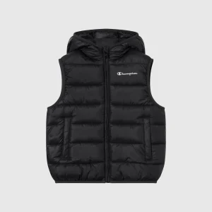 Padded Hooded Vest with Full Zip for Kids