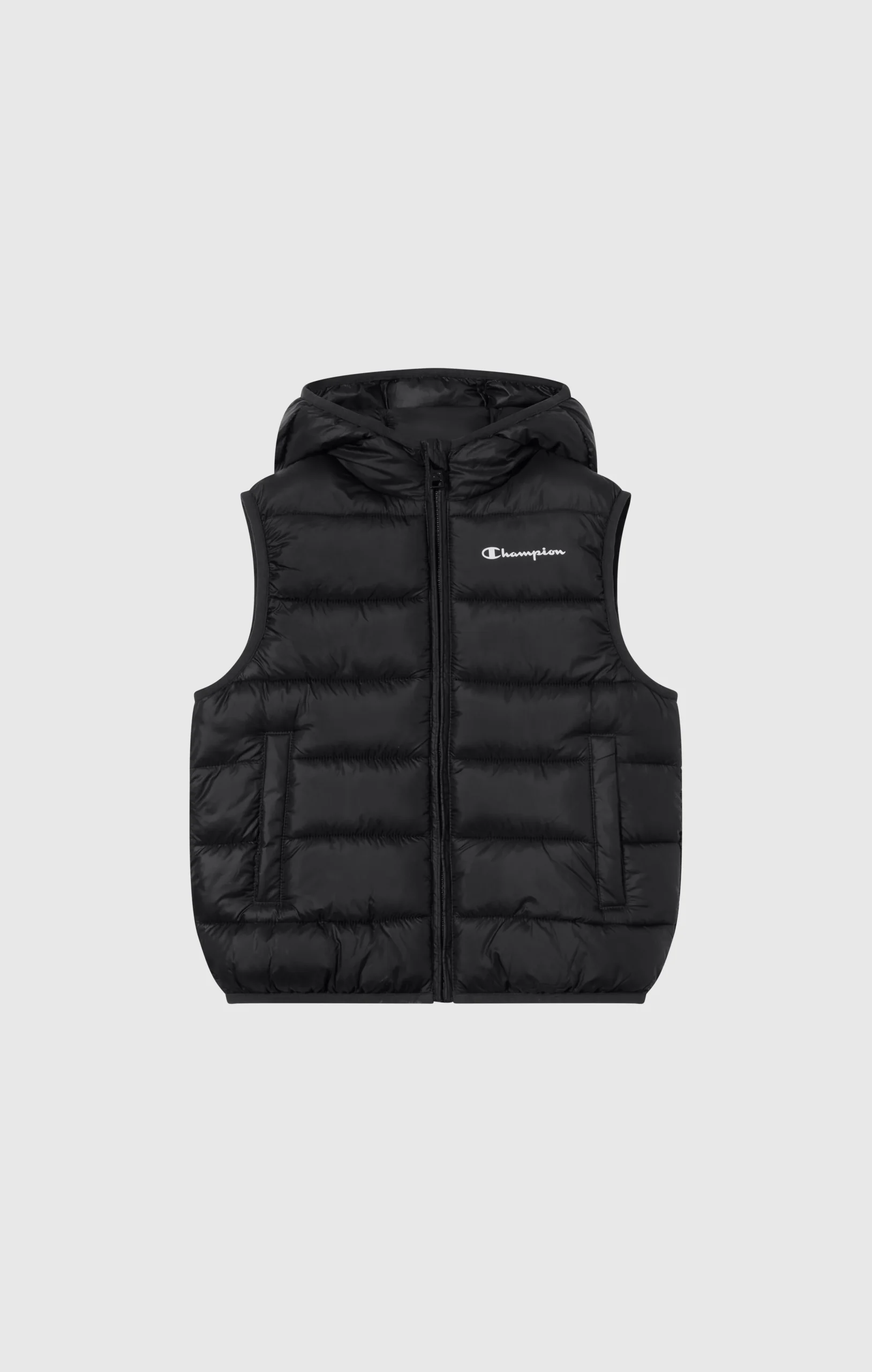 Padded Hooded Vest with Full Zip for Kids