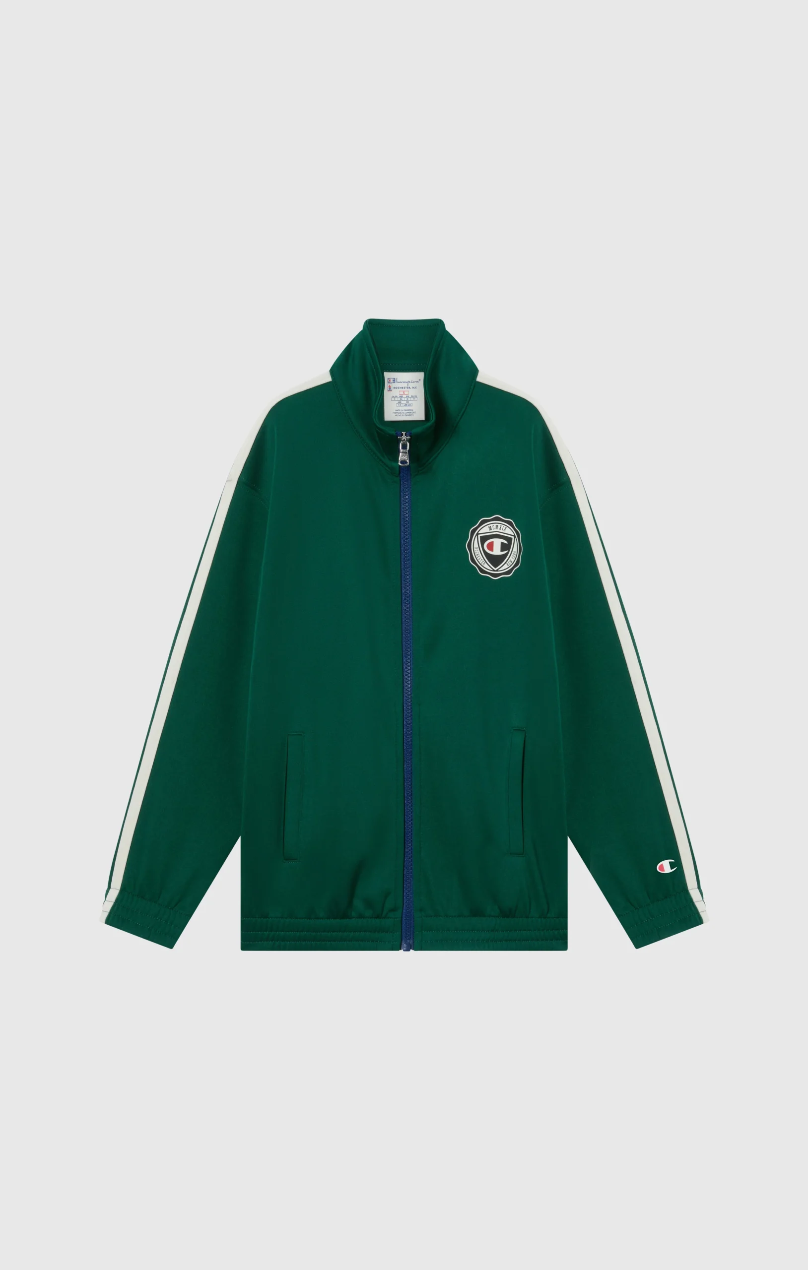 Boys' Full Zip Track Jacket With Patch Logo - Imagen 5