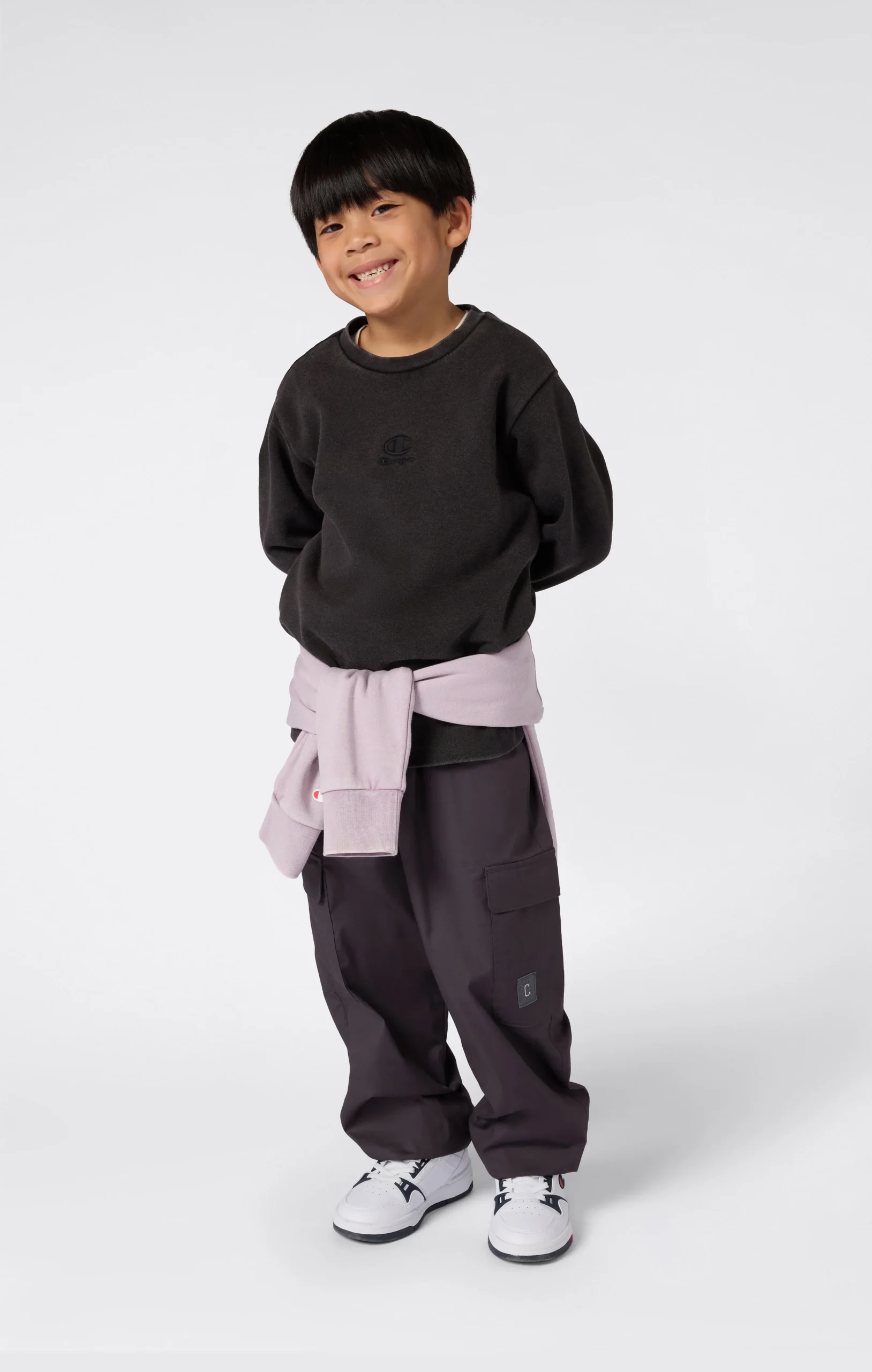 Boys’ Washed Fleece Crewneck Sweatshirt Icons