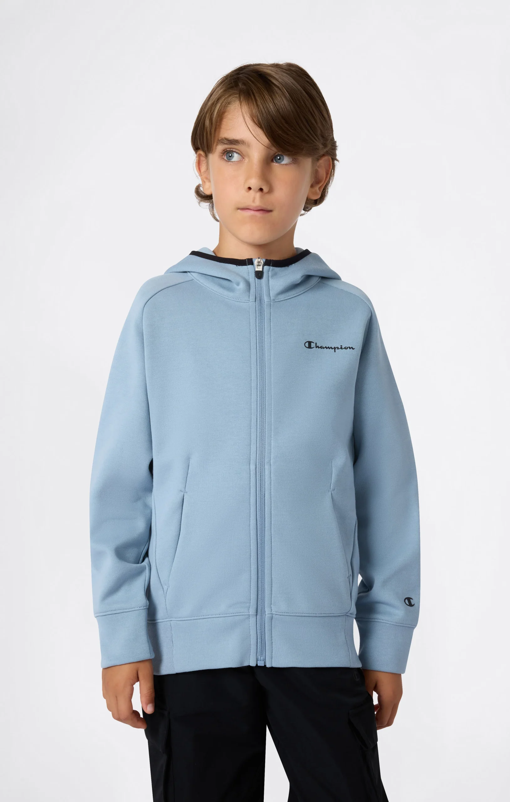 Boys’ Full Zip Hoodie in X Pro Interlock C-Tech