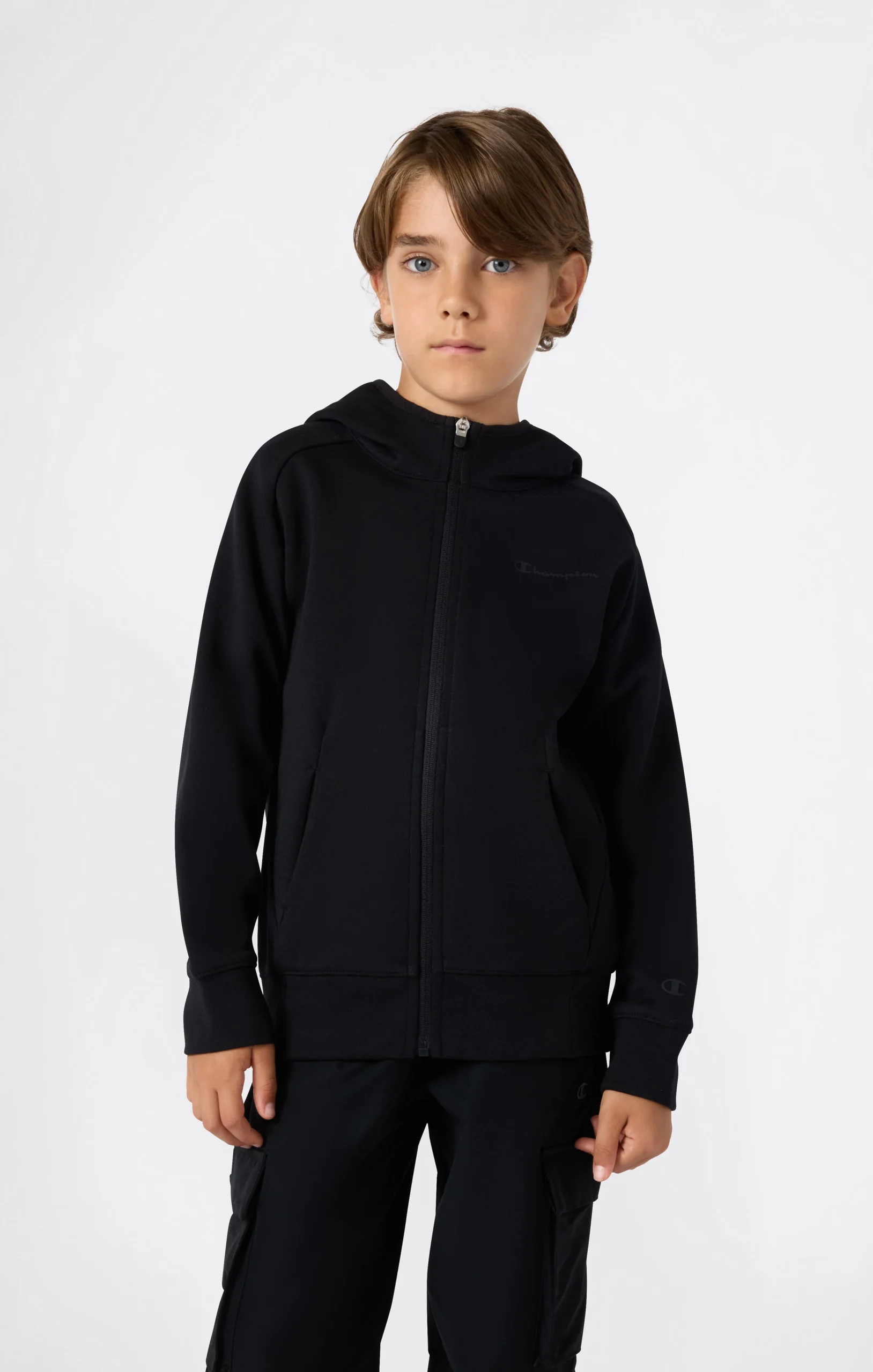 Boys’ Full Zip Hoodie in X Pro Interlock C-Tech