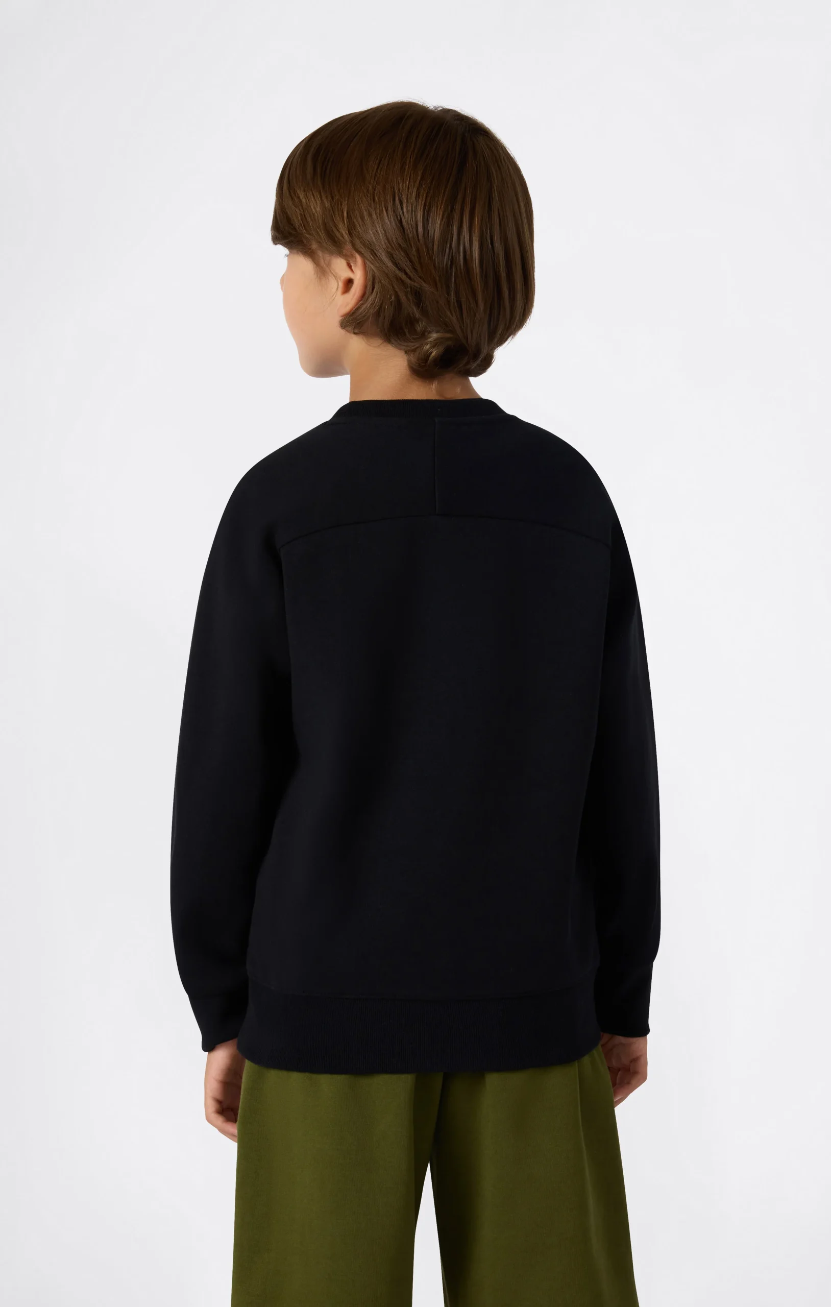 Boys' Interlock Crewneck Sweatshirt C-Tech - Imagen 4