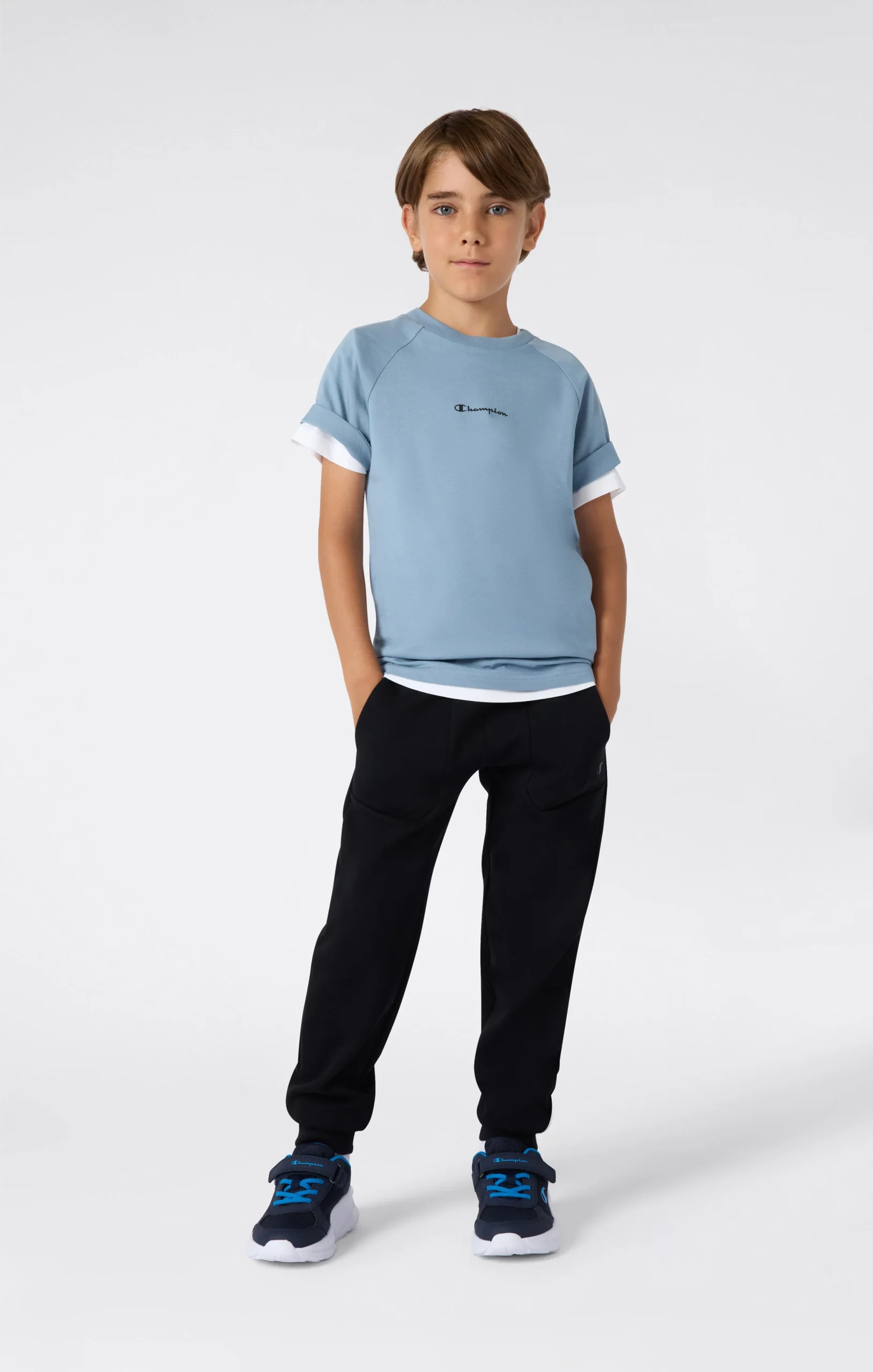 Boys’ Crewneck T-Shirt Light Cotton Jersey C-Tech - Imagen 3