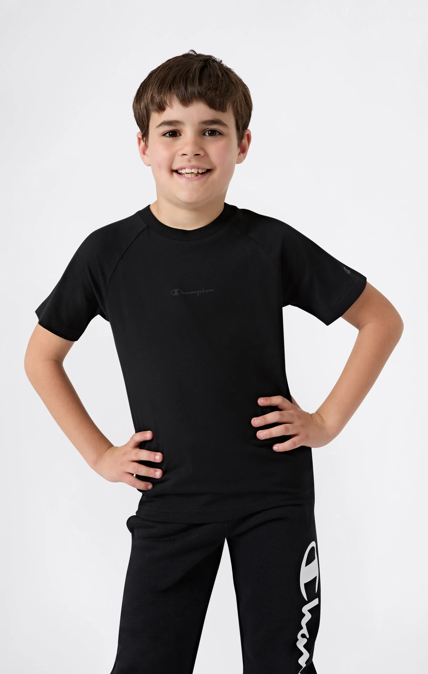 Boys’ Crewneck T-Shirt Light Cotton Jersey C-Tech