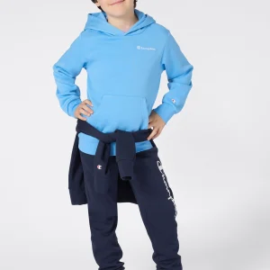 Boys’ Fleece Hoodie with Small Embroidered Logo Icons