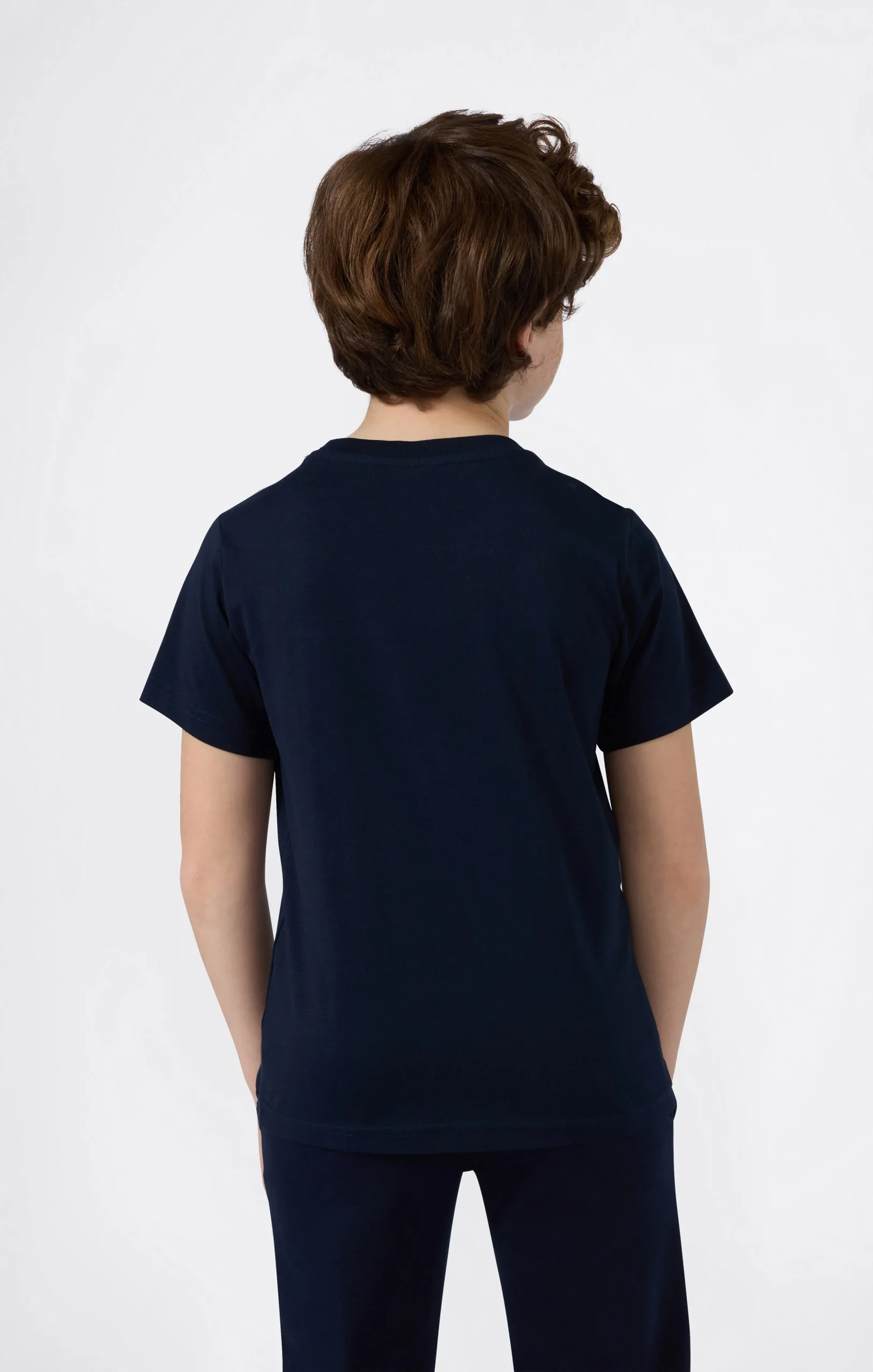 Boys’ Crewneck Small Script Logo T-Shirt Icons - Imagen 4