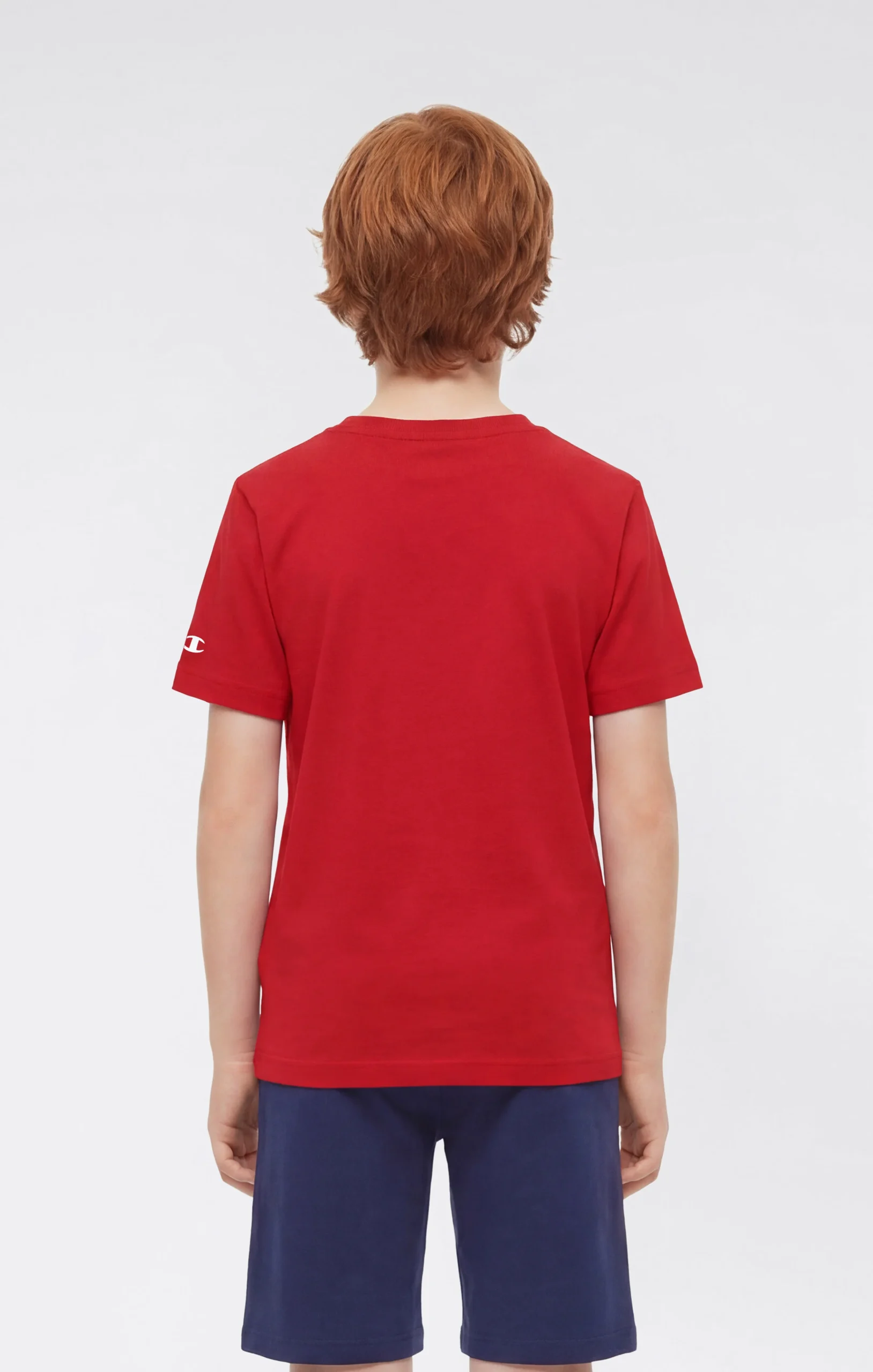 Boys’ Crewneck Small Script Logo T-Shirt Icons - Imagen 4