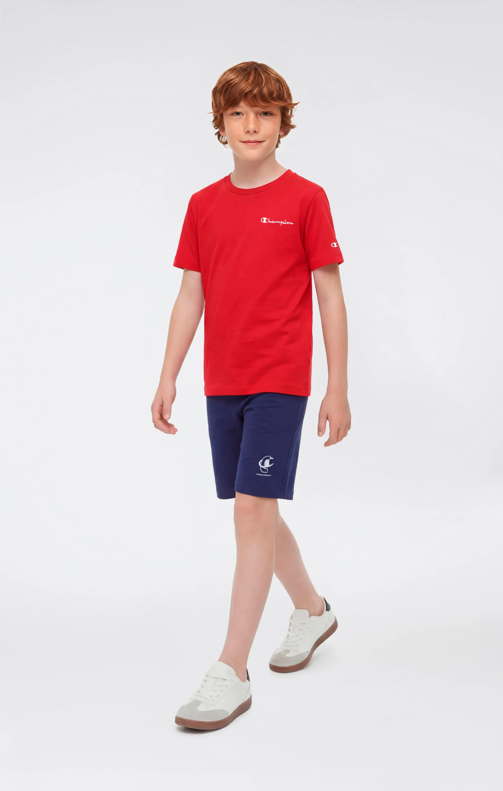 Boys’ Crewneck Small Script Logo T-Shirt Icons - Imagen 3