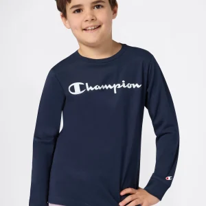 Boys' Long Sleeve T-Shirt Script Logo
