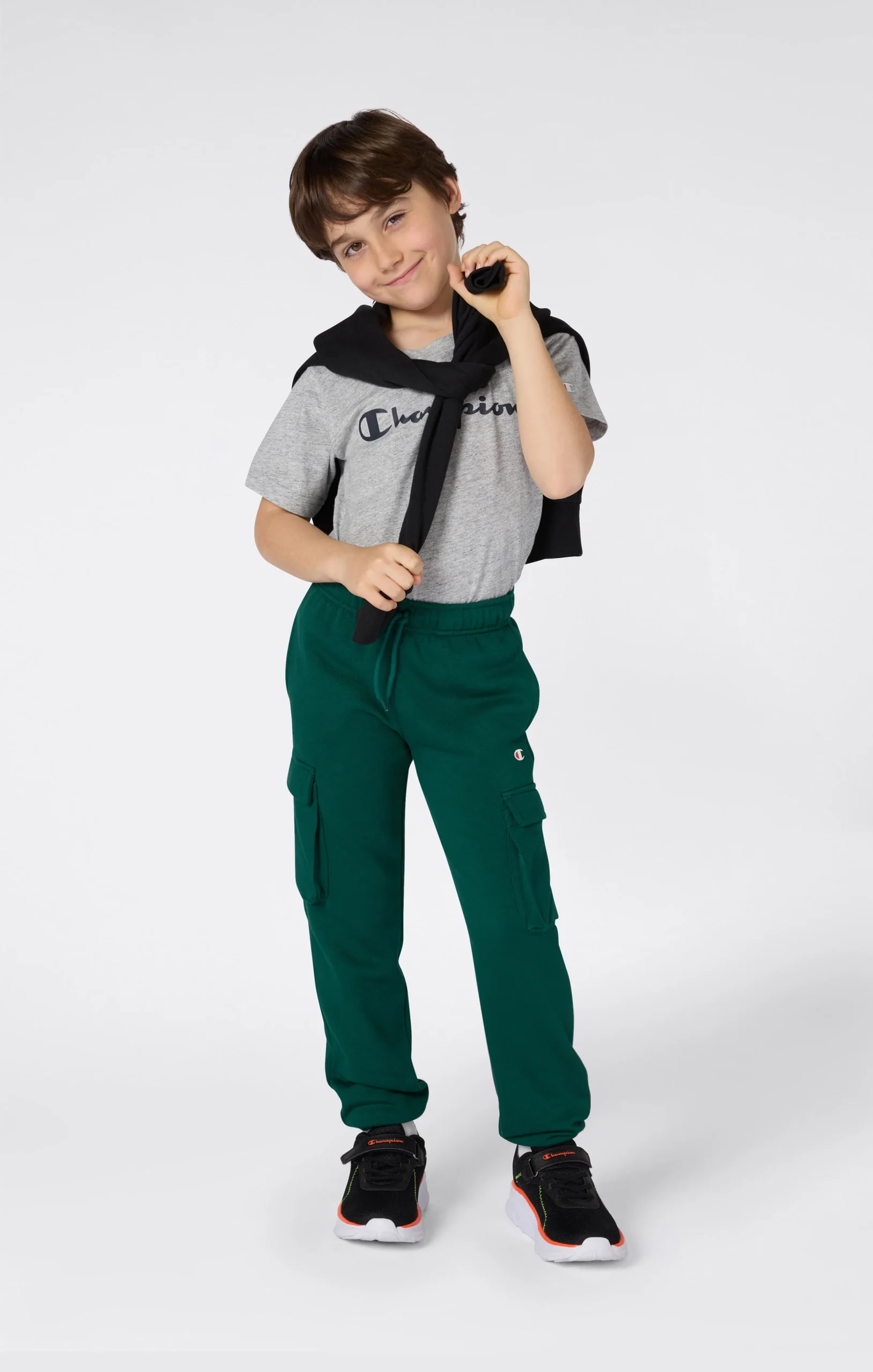 Boys' Fleece Cargo Pants Icons - Imagen 3
