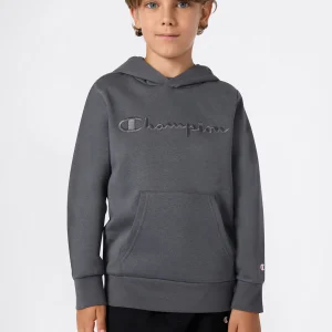 Boys’ Fleece Hoodie with Big Embroidered Logo Icons