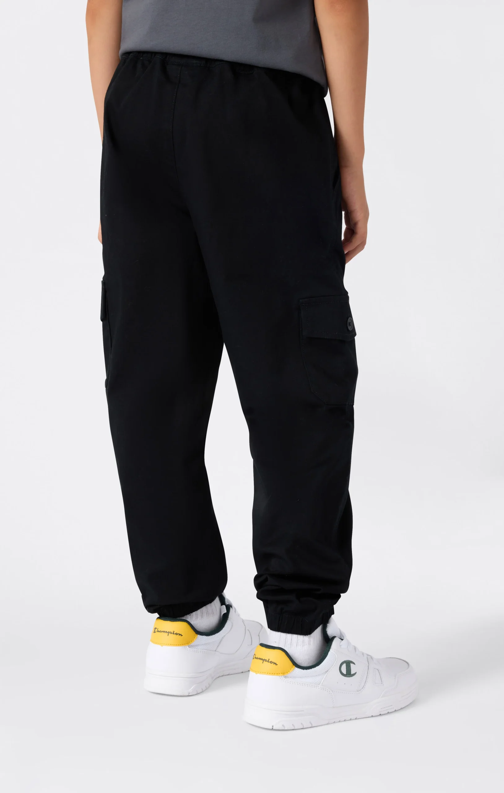 Boys’ Stretch Twill Elastic Cuff Cargo Pants Icons - Imagen 4