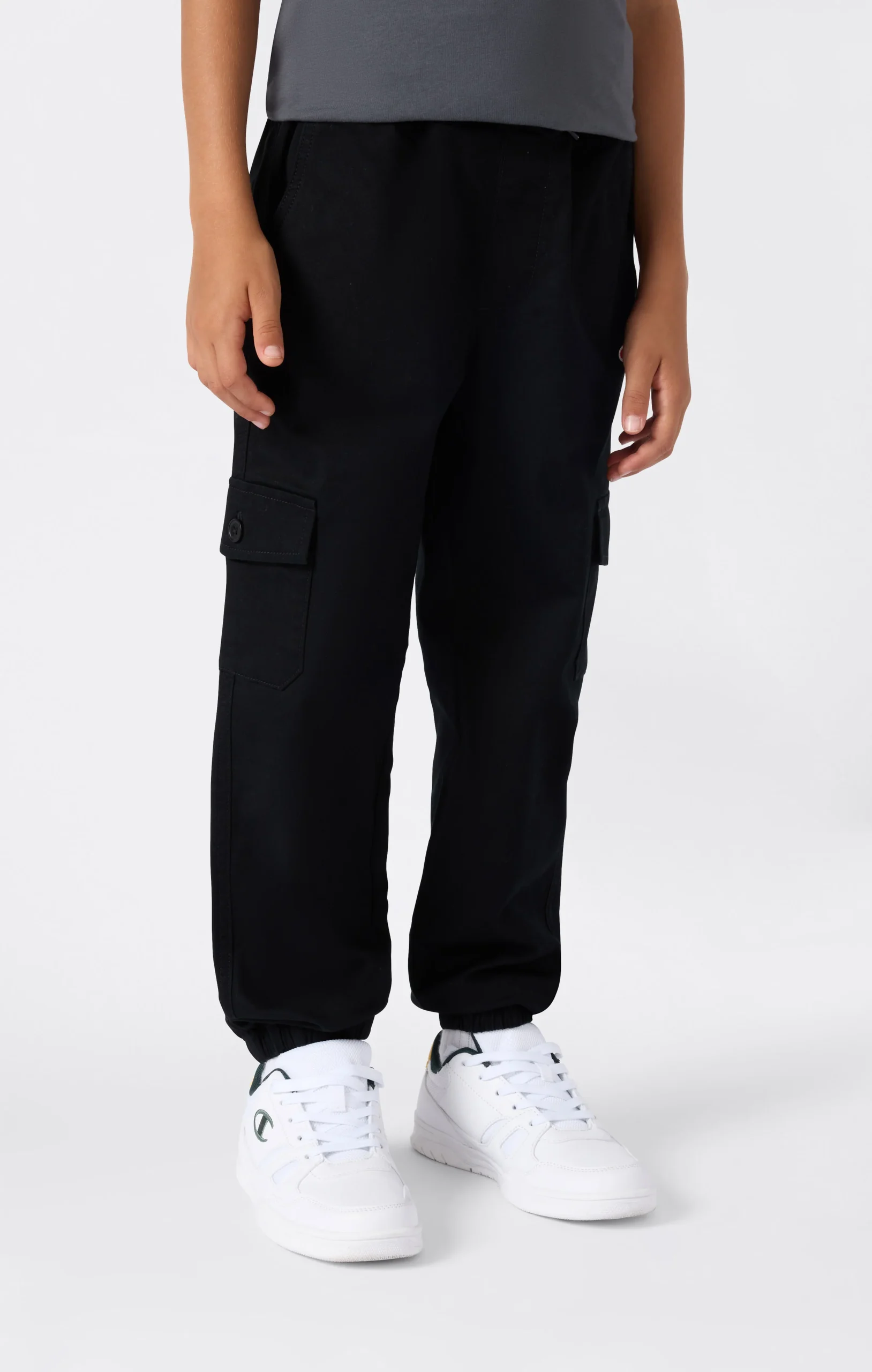 Boys’ Stretch Twill Elastic Cuff Cargo Pants Icons