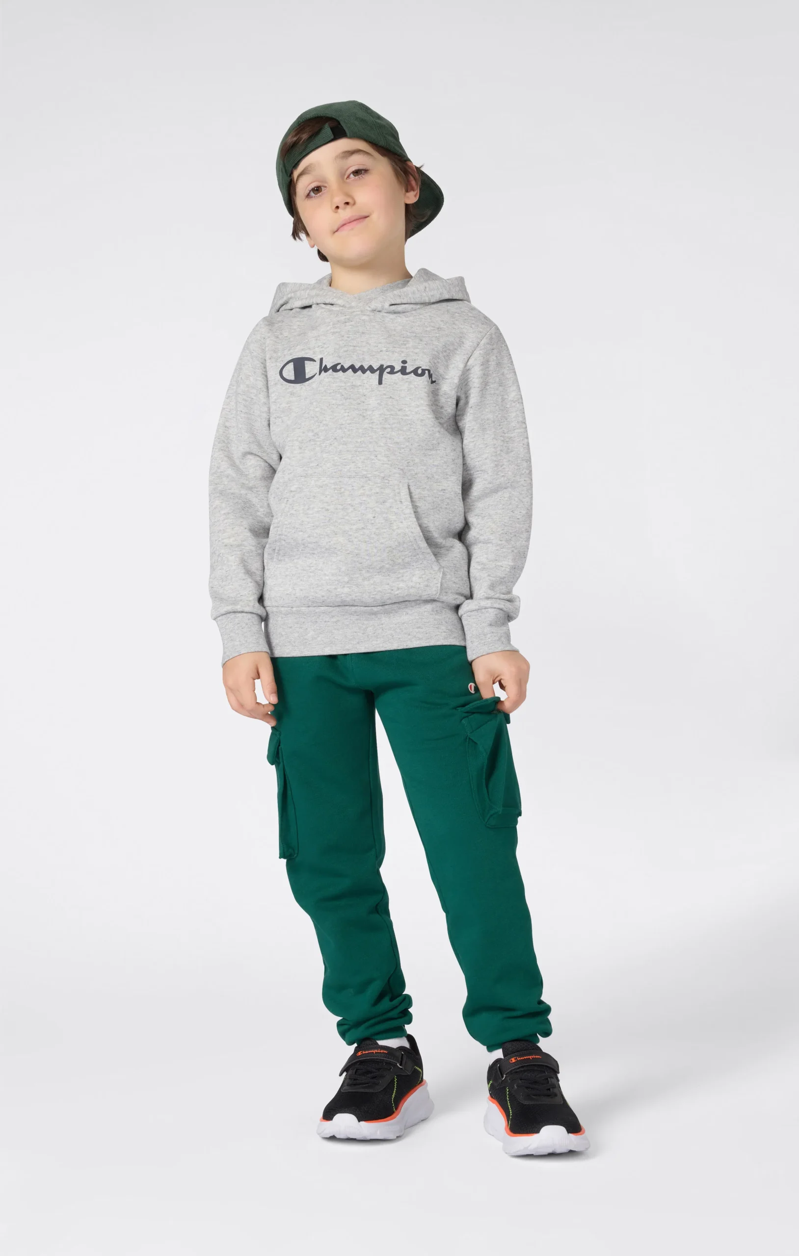 Boys’ Fleece Hoodie Sweatshirt Script Logo