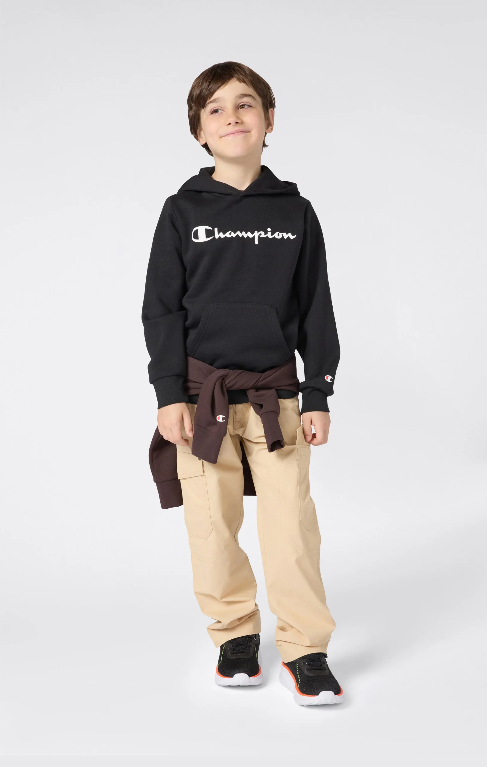Boys’ Fleece Hoodie Sweatshirt Script Logo