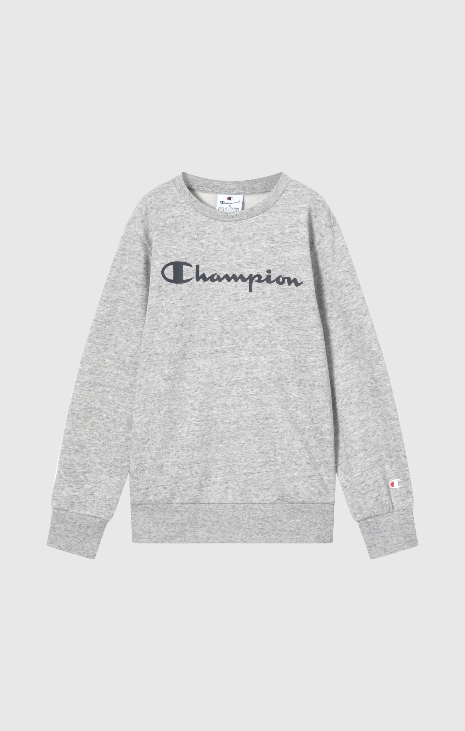 Boys' Fleece Crewneck Sweatshirt Script Logo - Imagen 5