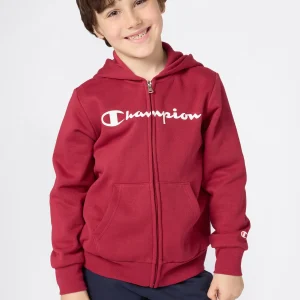 Boys' Fleece Full Zip Hoodie Script Logo