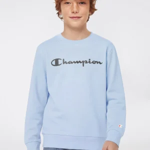 Boys’ Lightweight Crewneck Sweatshirt with Maxi Printed Logo