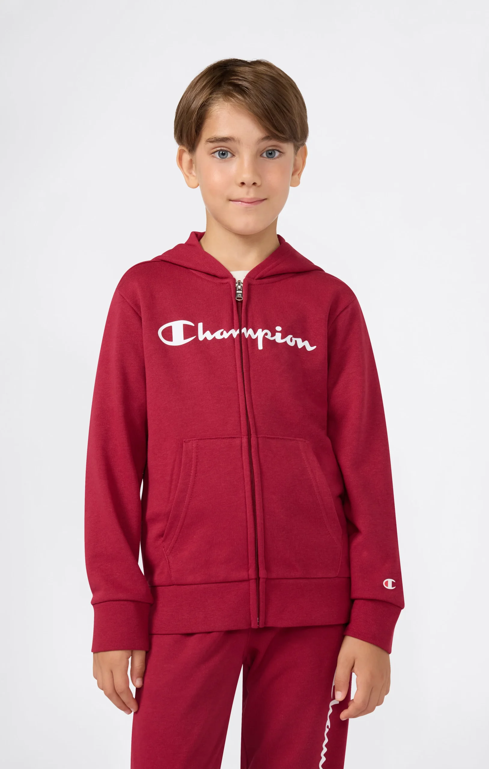 Boys’ Full Zip Hoodie with Maxi Logo