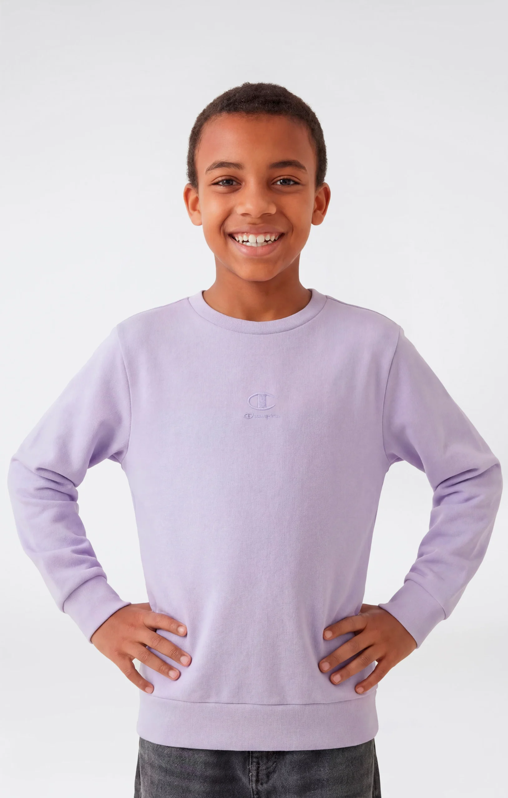 Boys’ Washed Effect Crewneck Sweatshirt Icons