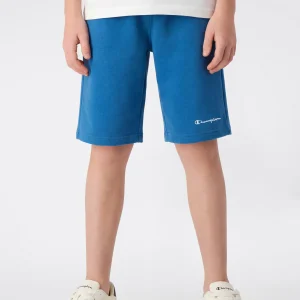 Boys’ Bermuda Shorts with Small Embroidered Logo Icons