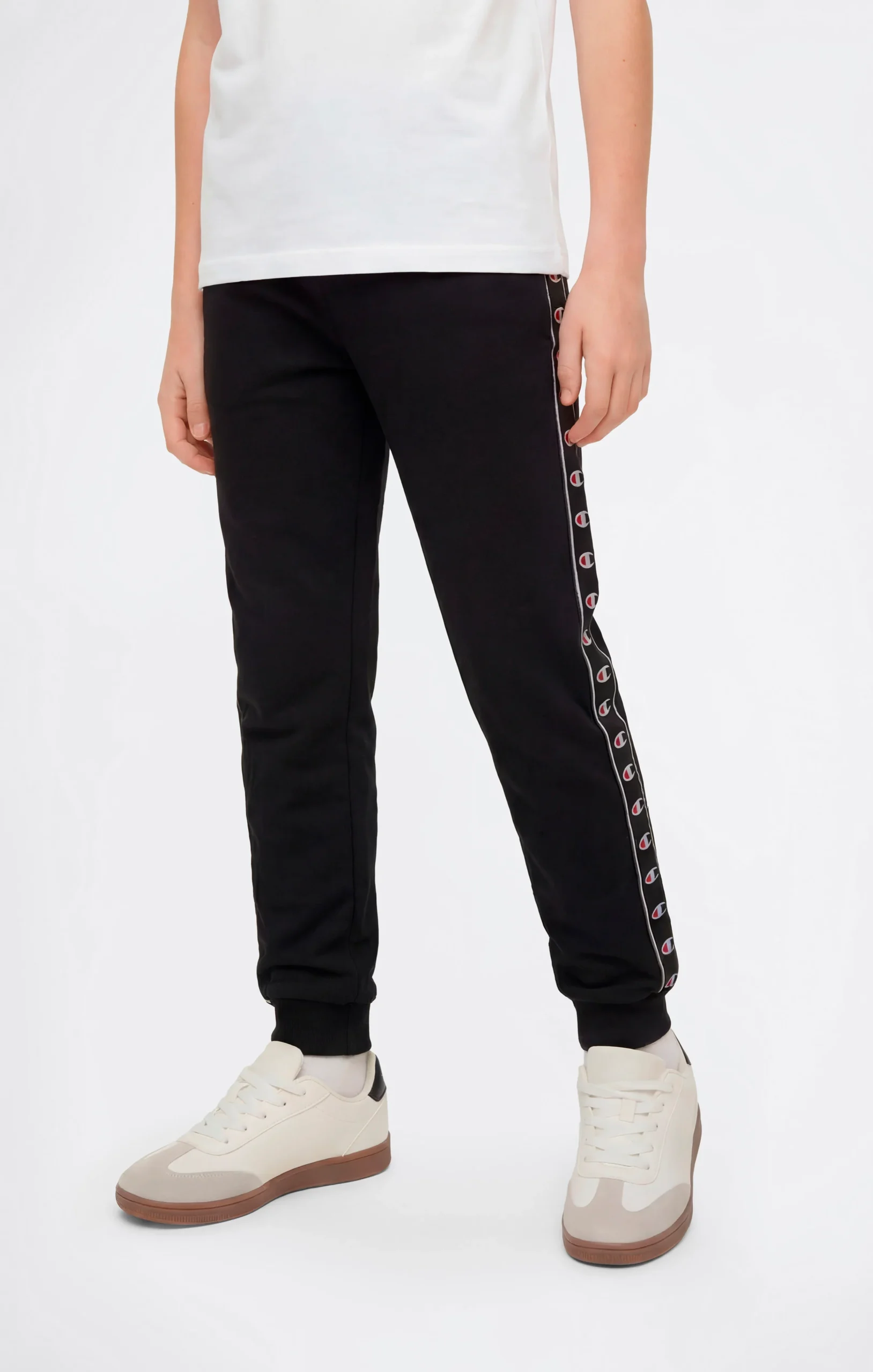 Boys’ Rib Cuff Pants with Tape Logo