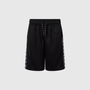 Boys’ Mesh Bermuda Shorts with Tape Logo