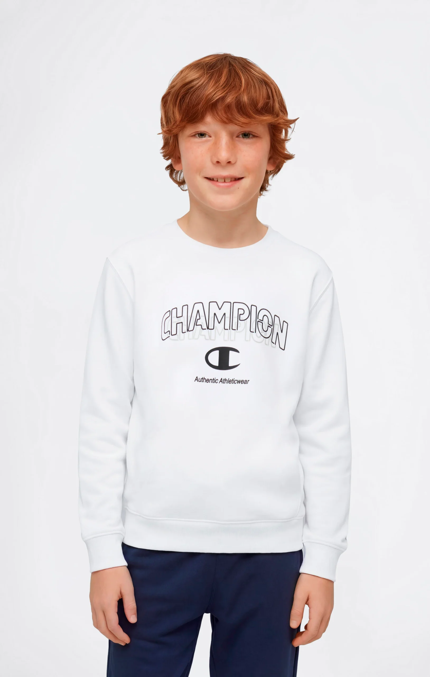 Boys’ Crewneck Sweatshirt and Pants Tracksuit with Graphic - Imagen 3