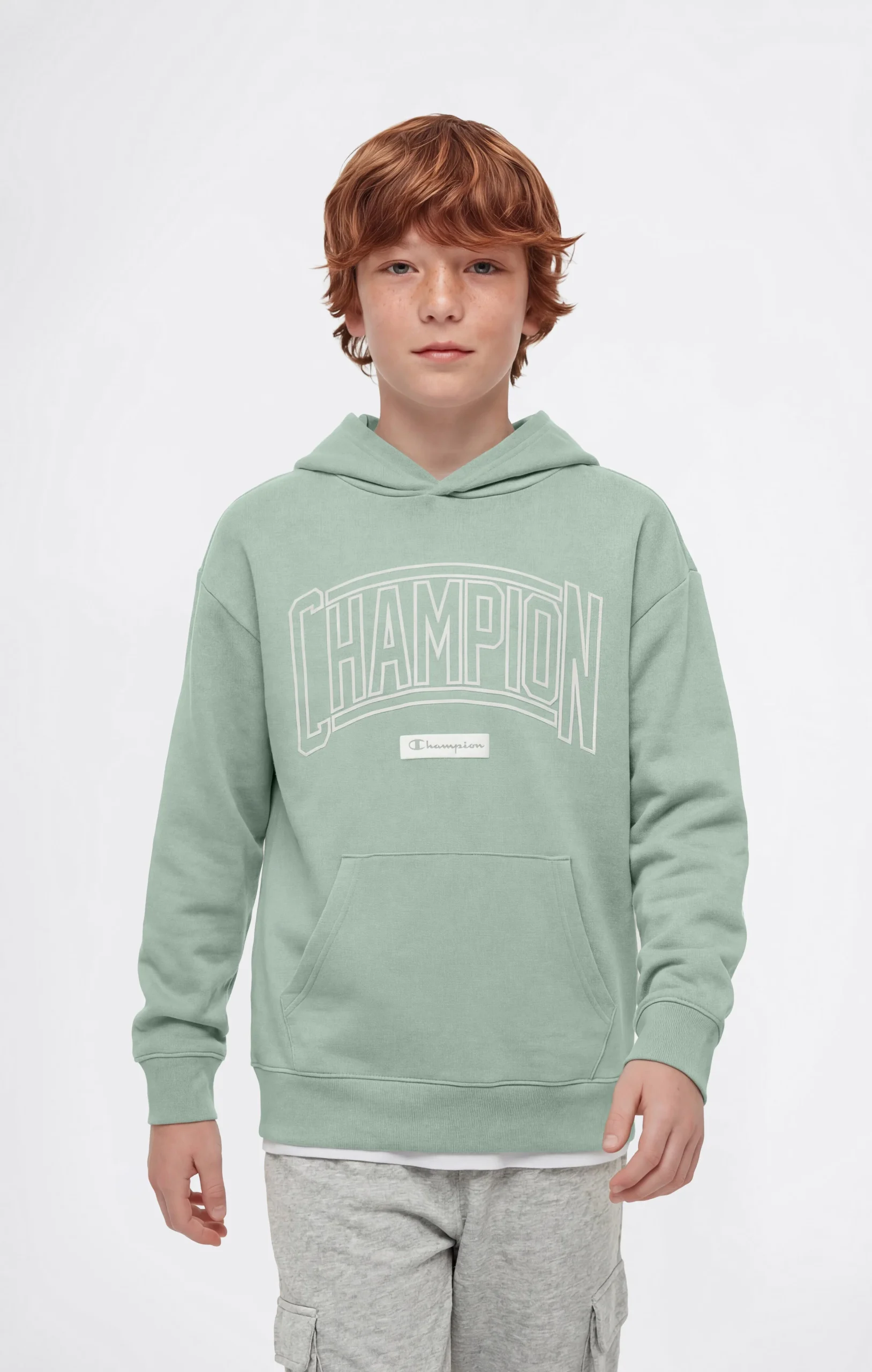 Boys’ Hooded Sweatshirt with Puff Print