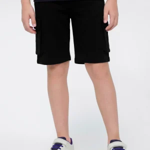 Boys’ Cargo Shorts with Puff Print