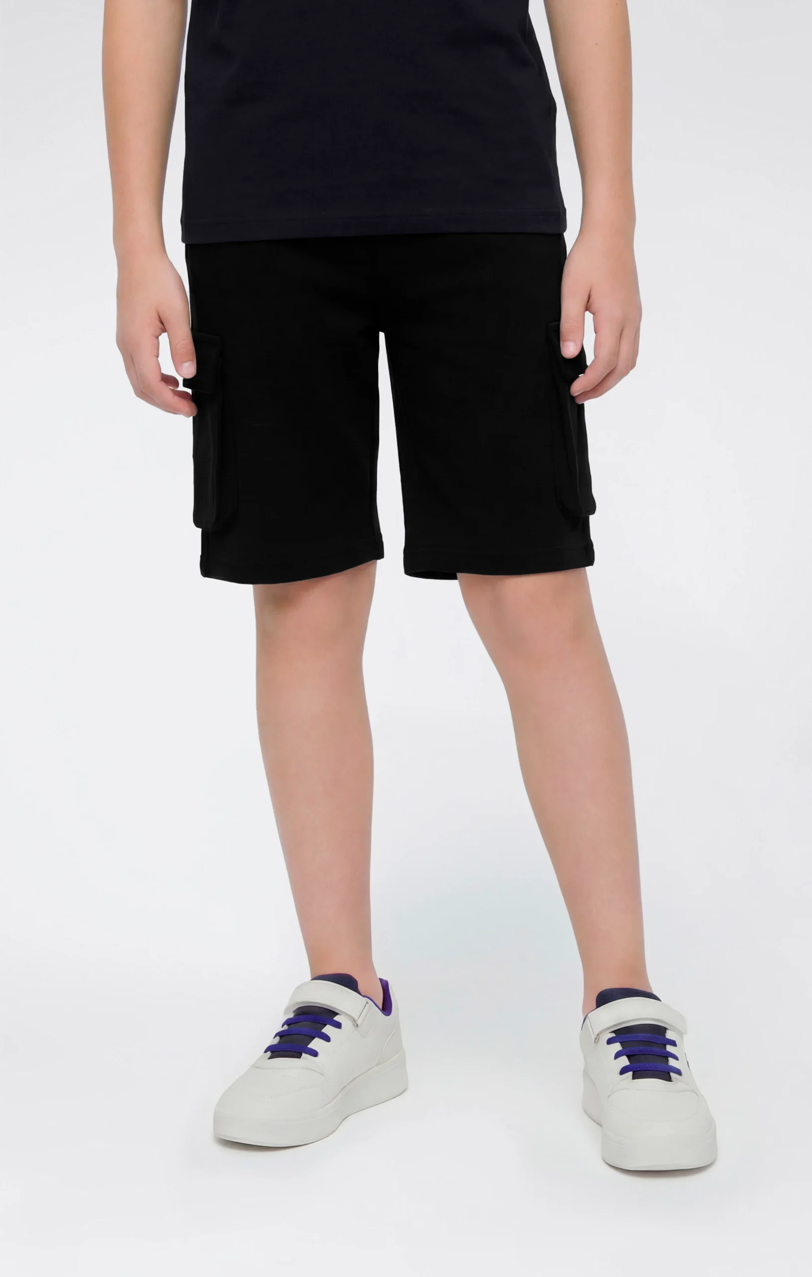 Boys’ Cargo Shorts with Puff Print