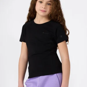 Girls' Cotton Stretch Jersey T-Shirt C-Tech
