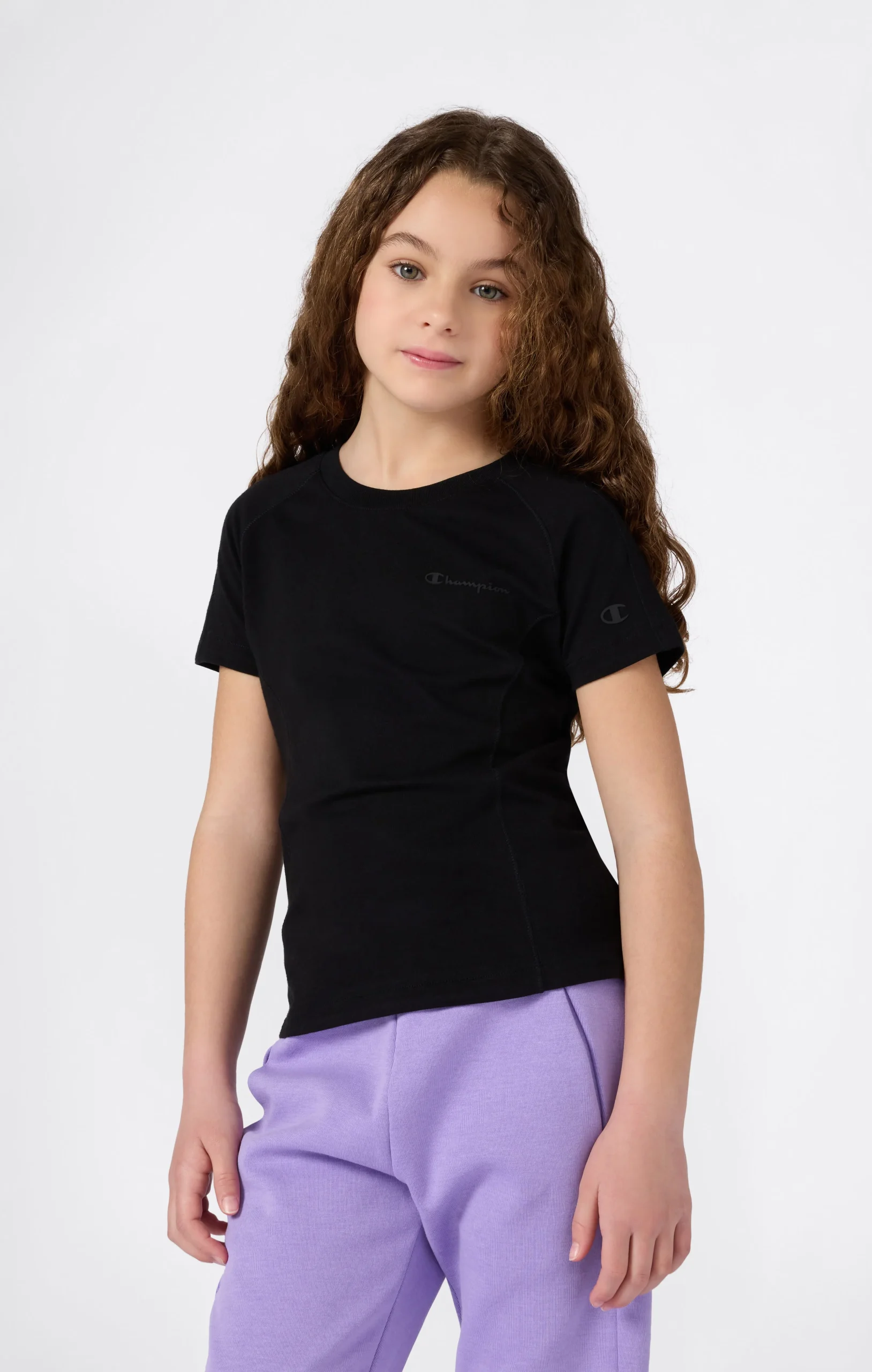 Girls’ Cotton Stretch Jersey T-Shirt C-Tech