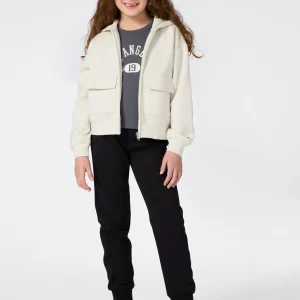 Girls’ Hooded Full Zip Fleece Sweatshirt Icons