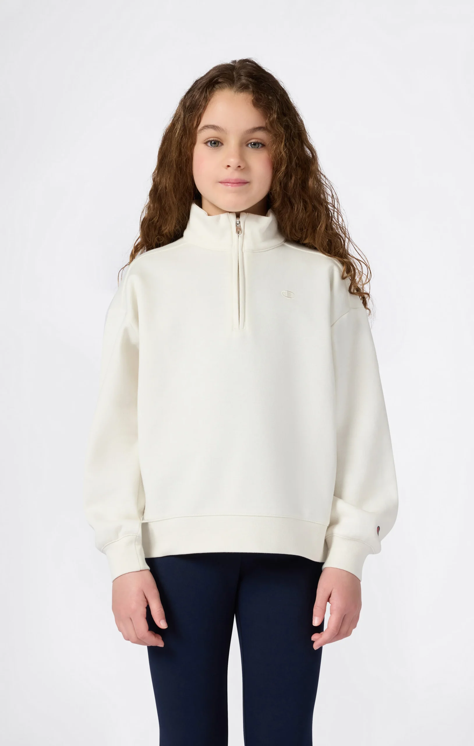 Girls’ Half Zip Fleece Sweatshirt Icons