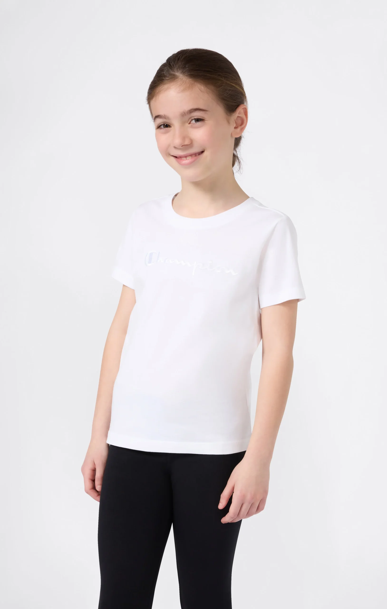 Girls' Crewneck T-shirt Slim Fit Icons - Imagen 3