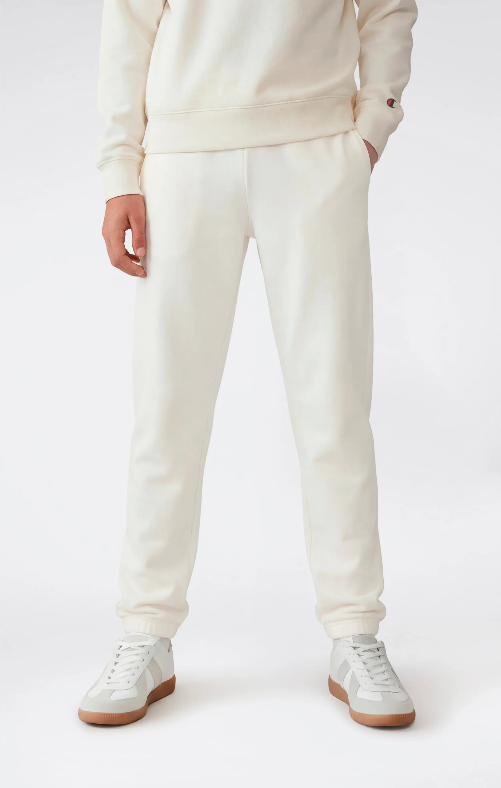 Girls’ Elastic Cuff Pants With Embroidered Logo