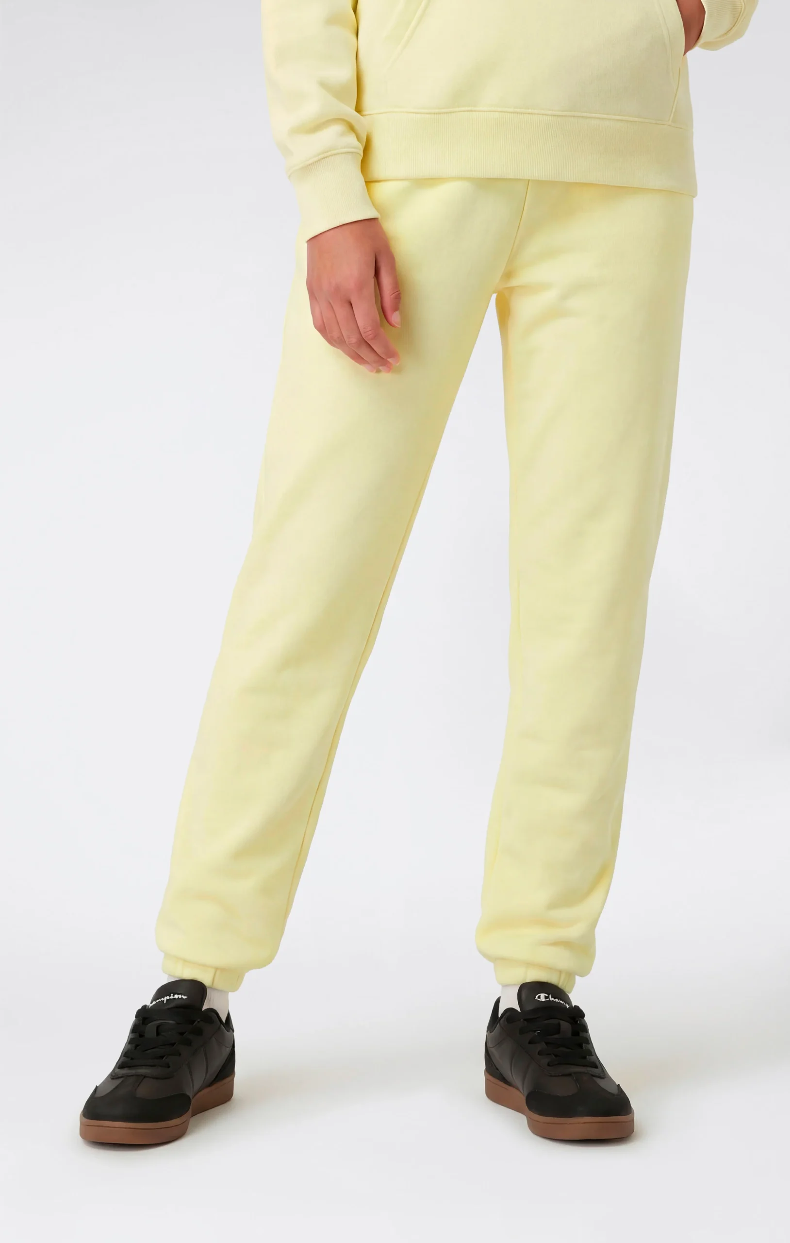 Girls’ Elastic Cuff Pants With Embroidered Logo