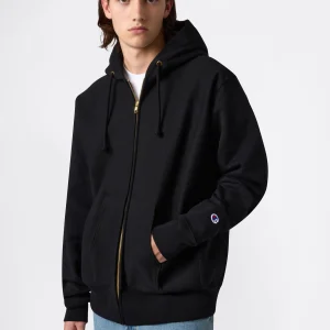 Men's Fleece Reverse Weave Zip Hooded Sweatshirt Made in USA