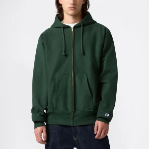 Men's Fleece Reverse Weave Zip Hooded Sweatshirt Made in USA