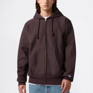 Men's Fleece Reverse Weave Zip Hooded Sweatshirt Made in USA