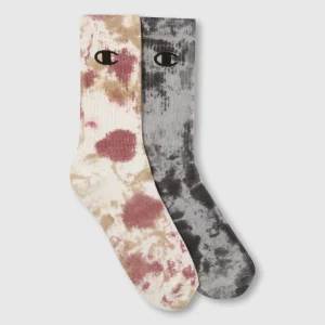 2-Pack Adult Mid Crew Tie-Dye Socks