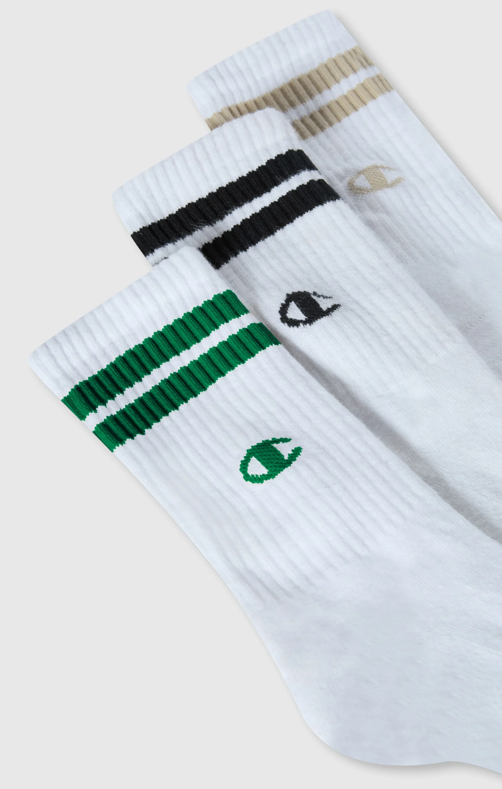 3-Pack Adult Mid Crew Multi Logo Socks - Imagen 3