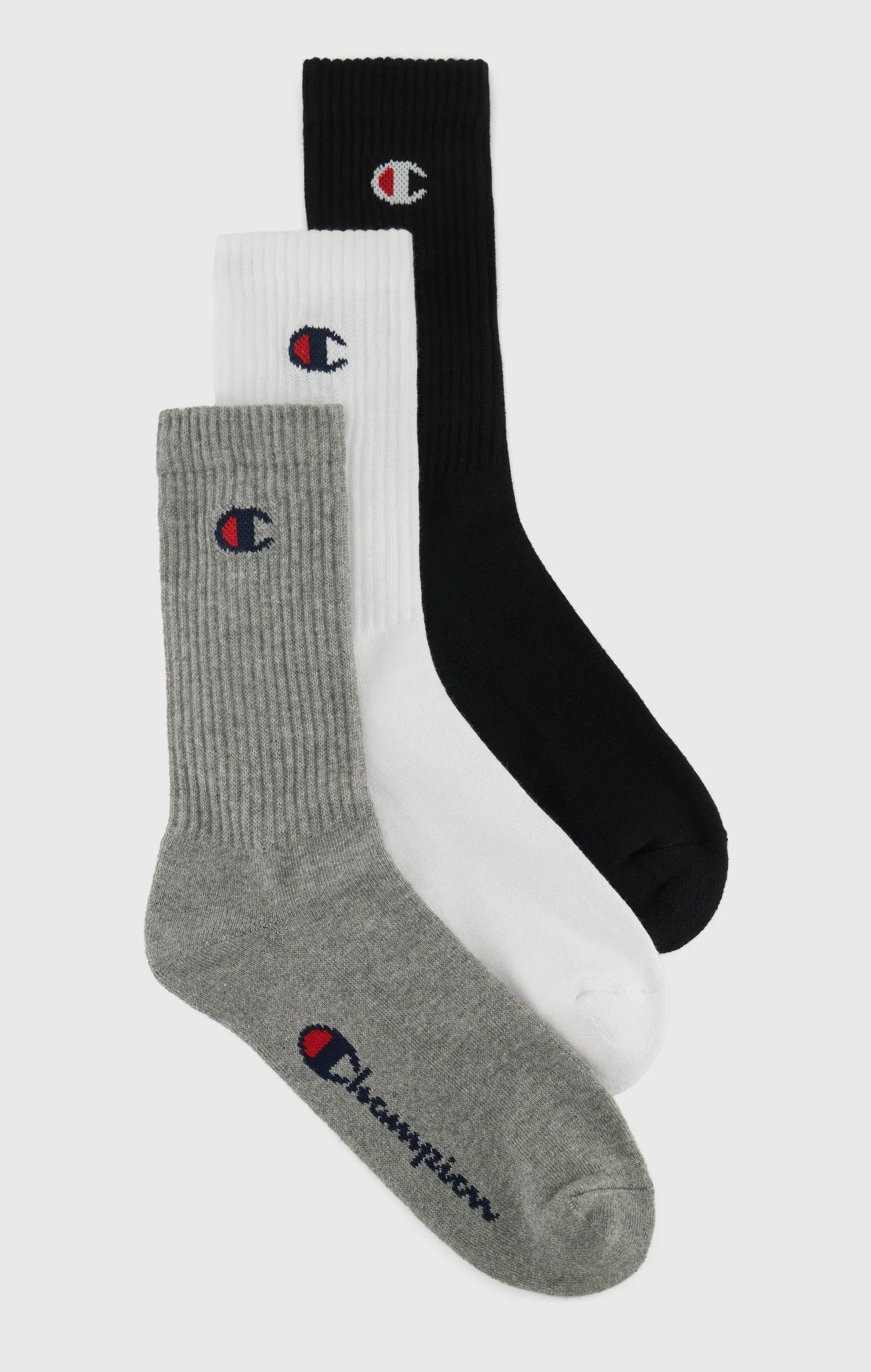 Three Pack Crew C Logo Socks