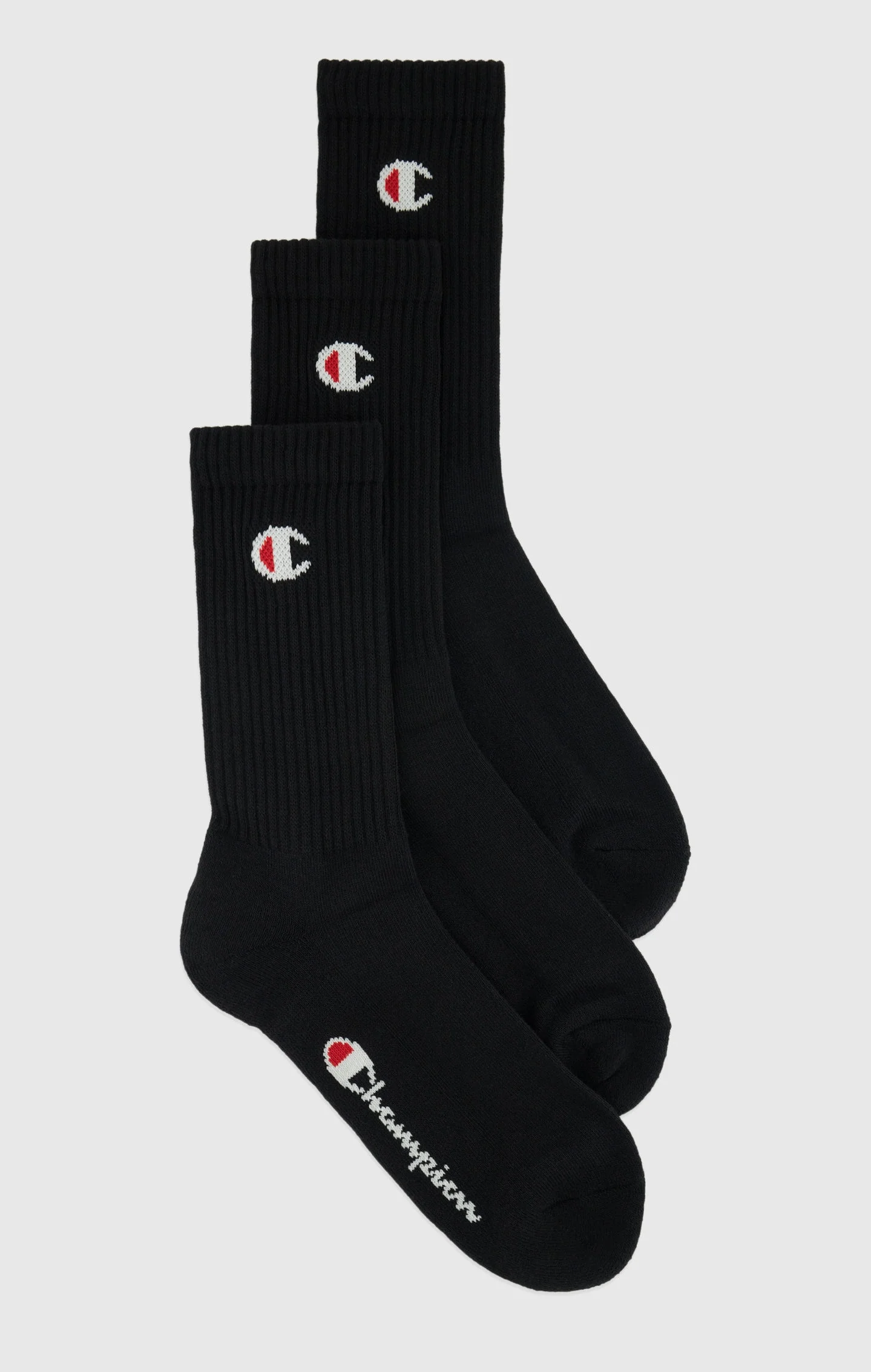 Three Pack Crew C Logo Socks