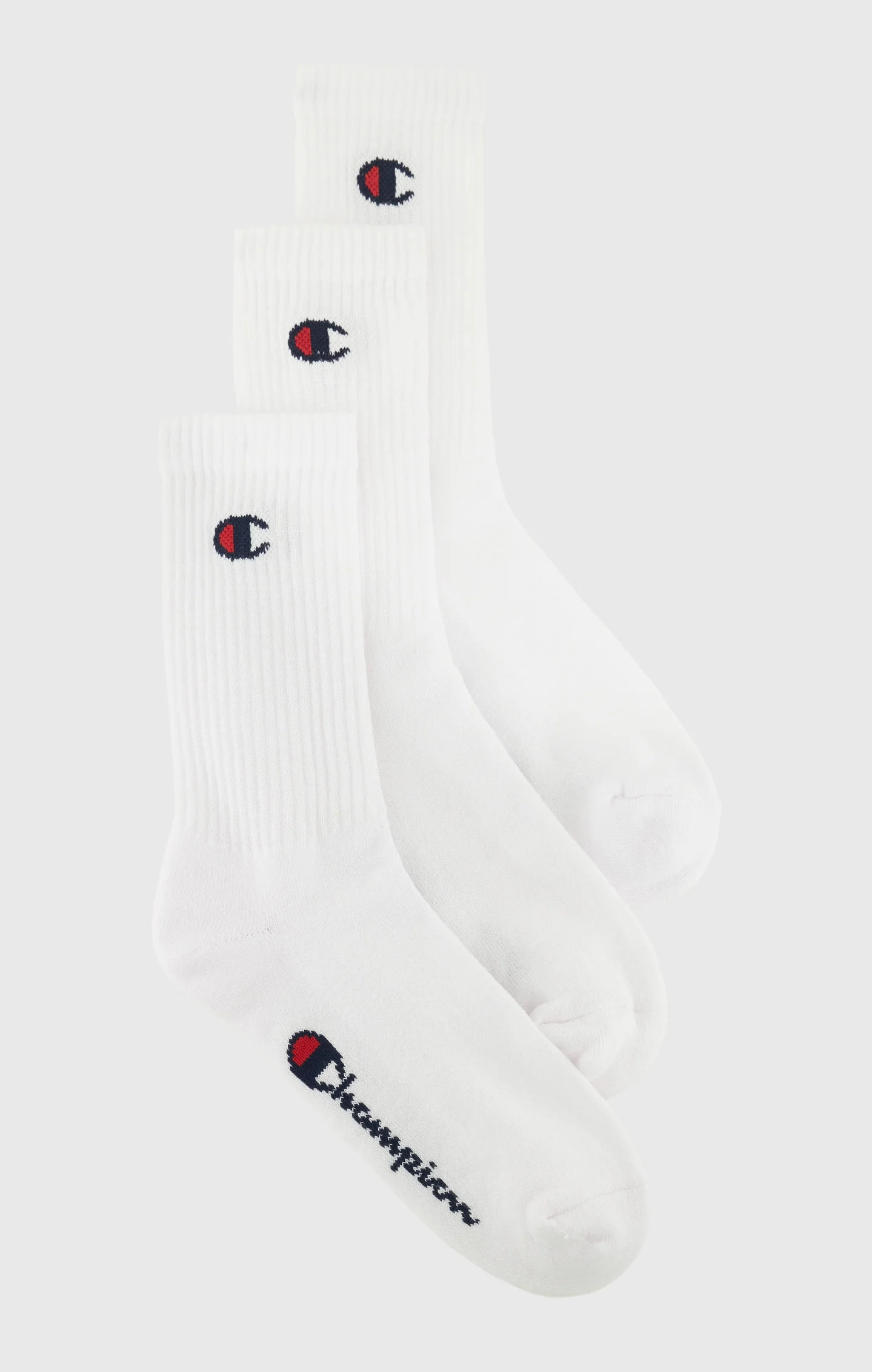 Three Pack Crew C Logo Socks