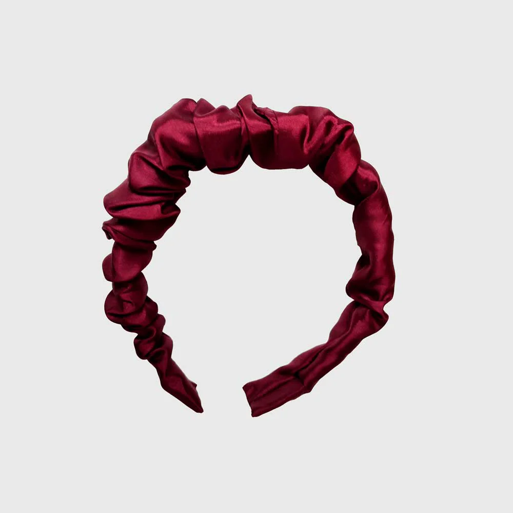 Cintillo Amalia Burdeo Satin Opaco - Imagen 4