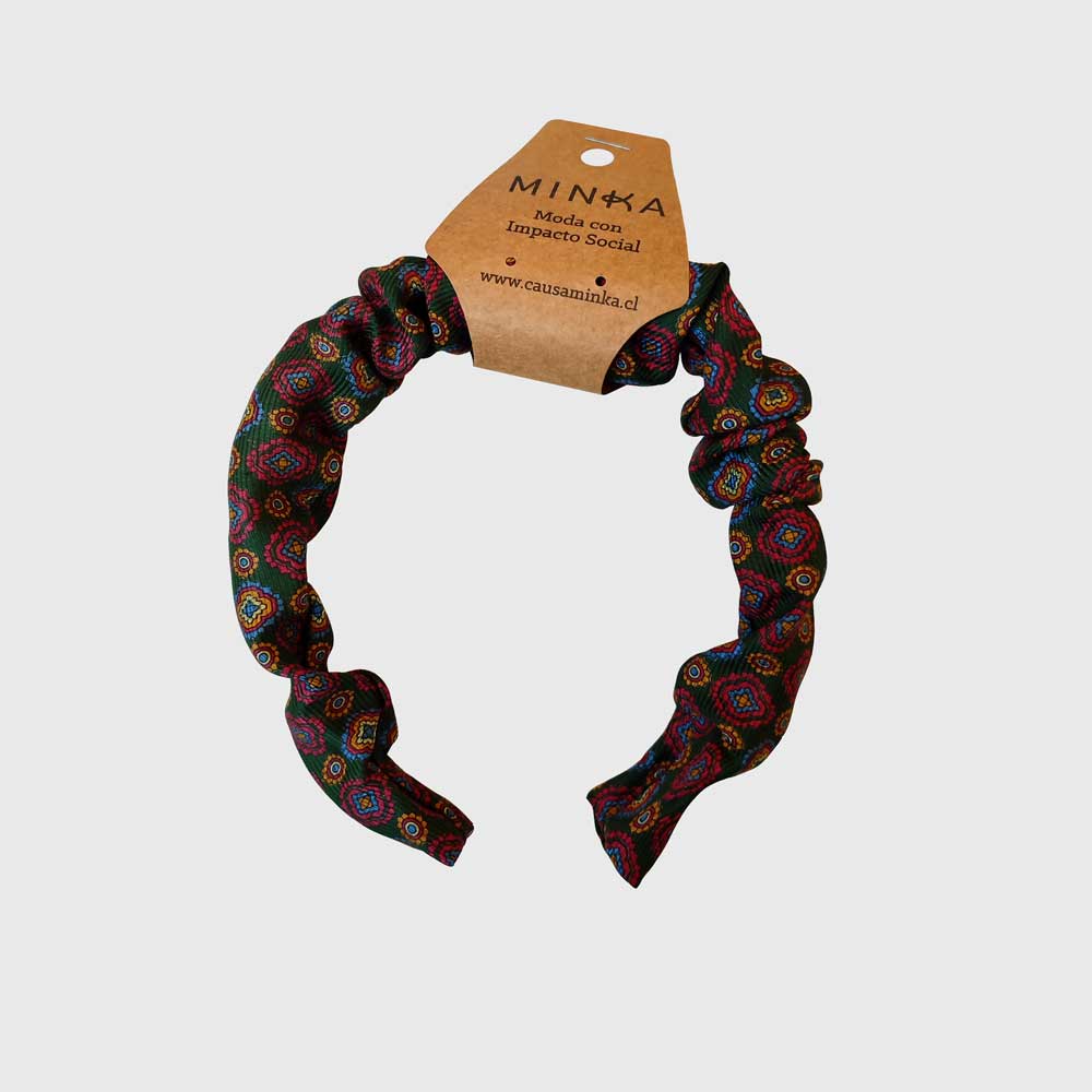 Cintillo Amalia Paisley Verde