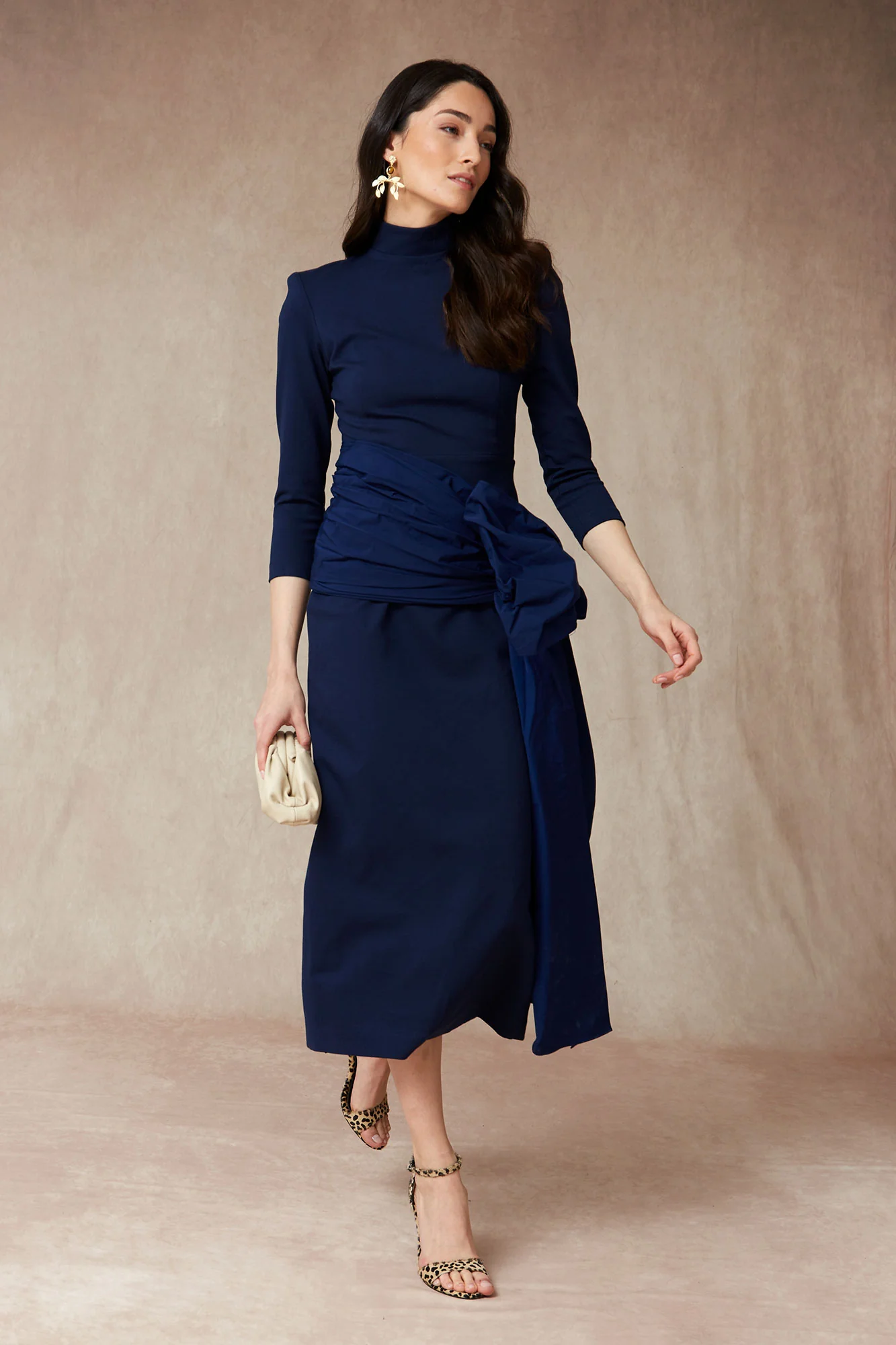 VESTIDO NEVIRA MARINO - Imagen 4